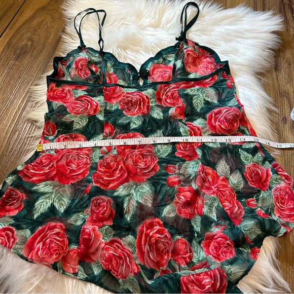 Victoria’s Secret 90s Gold Label Bodysuit Lingerie Size Small Floral - Picture 10 of 10